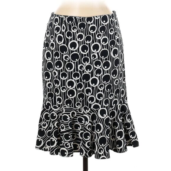 Vintage Y2K Sara Jane Graphic Print Mini Skirt Polka Dot Eyeball Surreal Size 6 - Picture 5 of 11